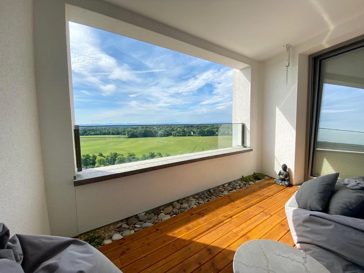Alpen-Panorama Suite - Einzigartige Privatsuite Hoch Ueber Muenchen, 12Tes Og, Alpenblick, Loggia, Whirlpool, 15 Minuten Zum Zentrum, Ruhe Und Erholung In Der Stadt Muenchen Fuer Privat Und Geschaeftlich Reisende Zewnętrze zdjęcie