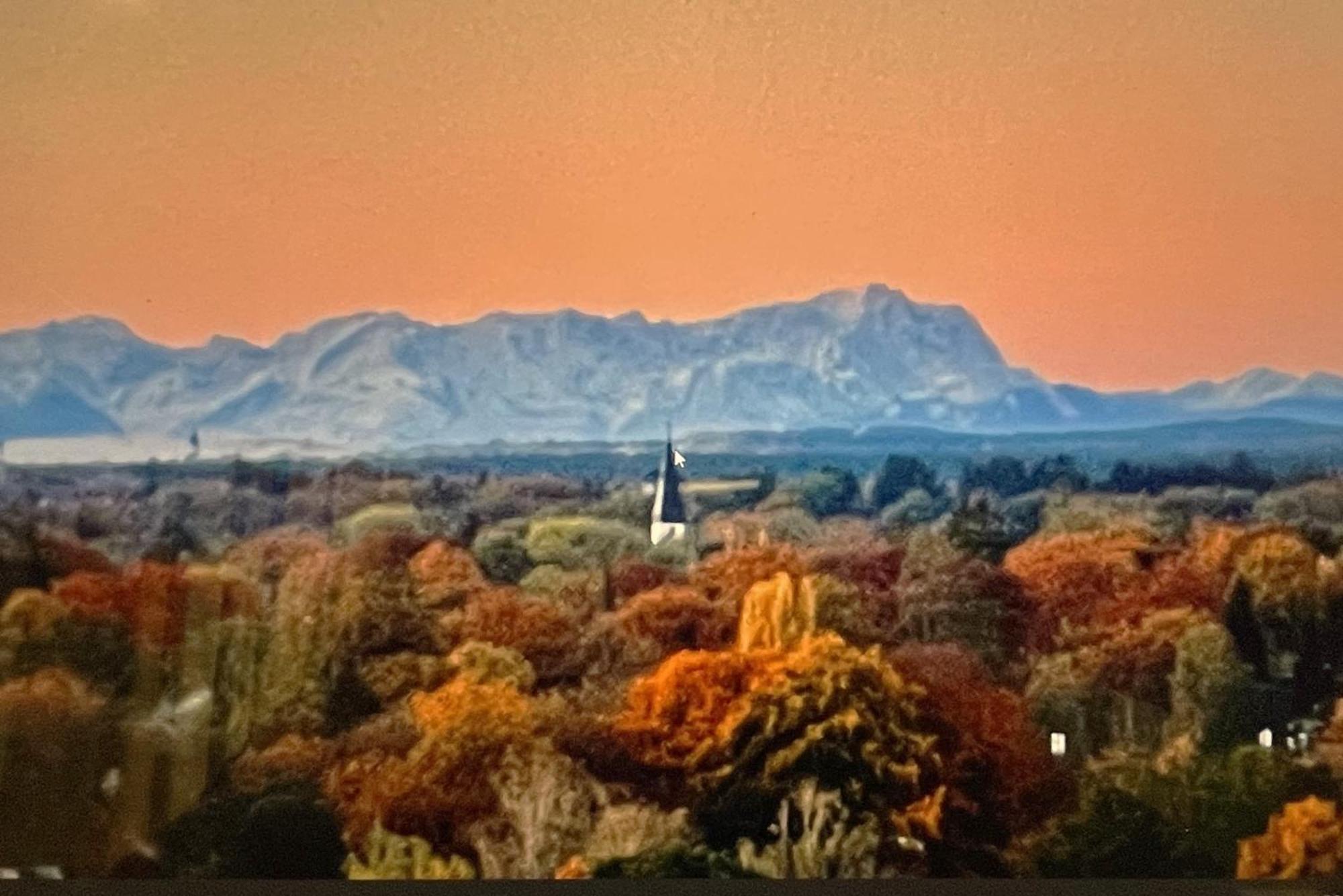 Alpen-Panorama Suite - Einzigartige Privatsuite Hoch Ueber Muenchen, 12Tes Og, Alpenblick, Loggia, Whirlpool, 15 Minuten Zum Zentrum, Ruhe Und Erholung In Der Stadt Muenchen Fuer Privat Und Geschaeftlich Reisende Zewnętrze zdjęcie