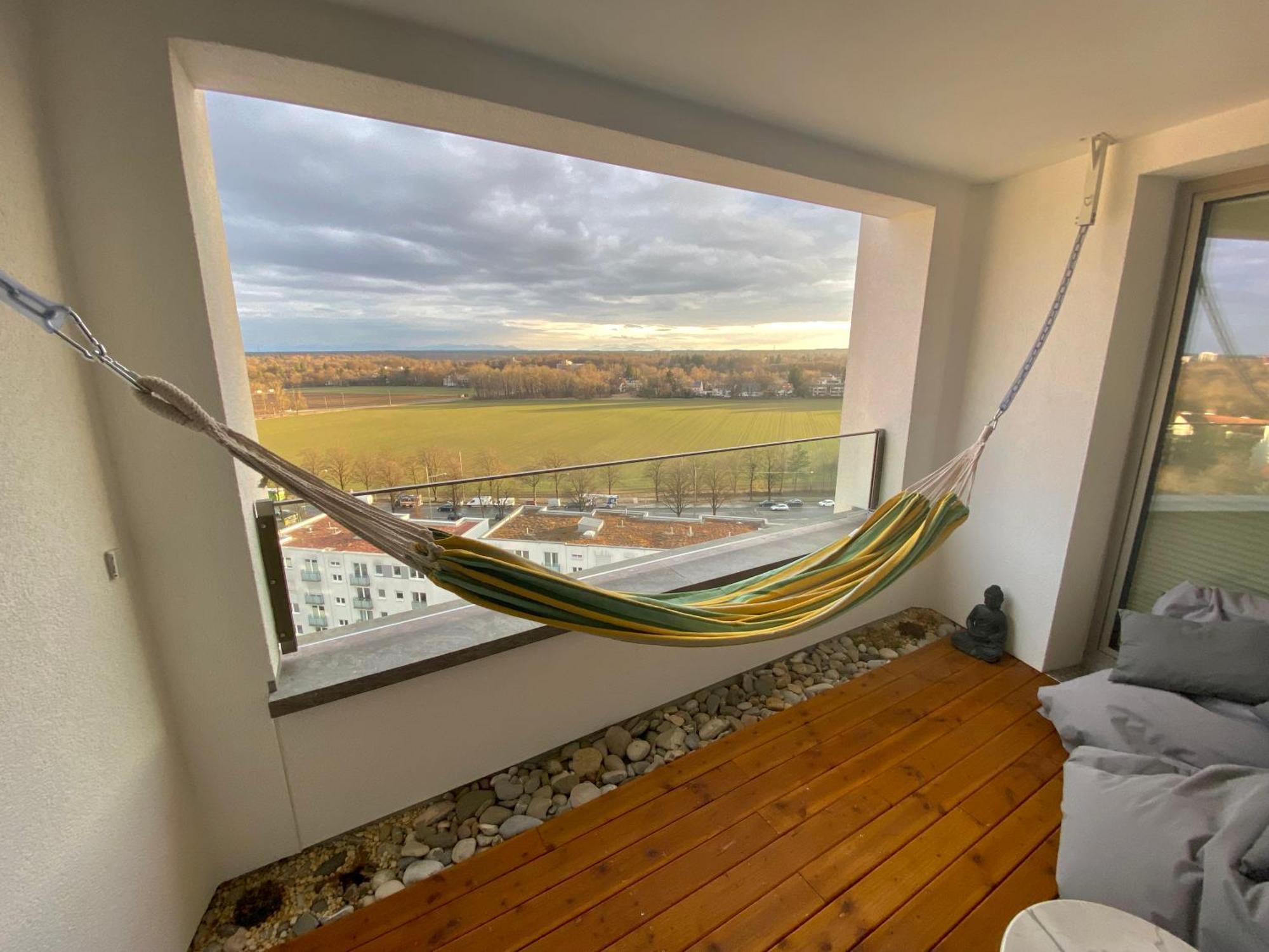 Alpen-Panorama Suite - Einzigartige Privatsuite Hoch Ueber Muenchen, 12Tes Og, Alpenblick, Loggia, Whirlpool, 15 Minuten Zum Zentrum, Ruhe Und Erholung In Der Stadt Muenchen Fuer Privat Und Geschaeftlich Reisende Zewnętrze zdjęcie
